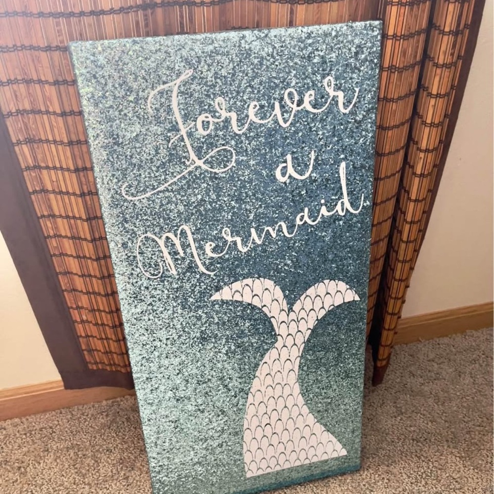 Whimsical Mermaid Tail Canvas Art